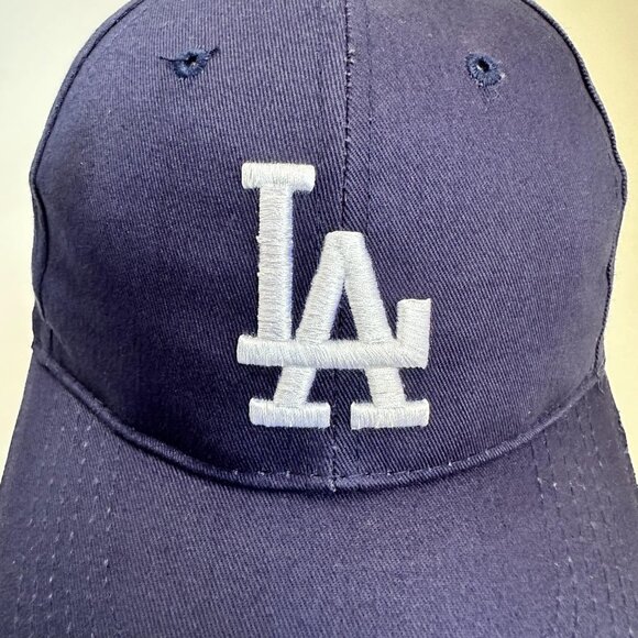 VTG Los Angeles Dodgers Baseball Cap Snapback Hat Farmer John Logos Unltd Flag - Picture 5 of 9